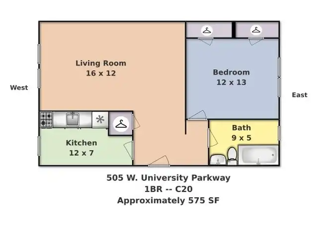 Property at 505 W University Pkwy Unit C20, Baltimore, MD, 21210, 1 bed, 1 bath, [object Object]