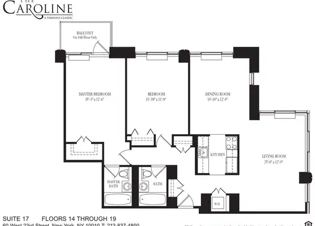 Property at 60 W 23rd St Unit 1917, New York, NY, 10010, 2 beds, 2 baths, [object Object]