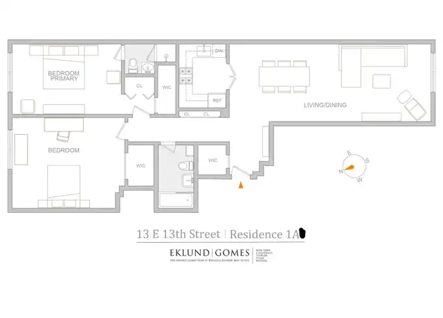 Property at 13 W 13th St Unit 1A, New York, NY, 10011, 2 beds, 2 baths, [object Object]