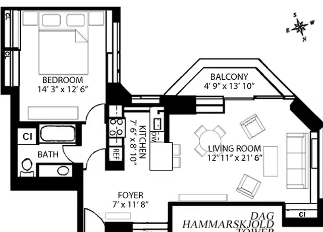 Property at 240 E 47th St Unit 33A, New York, NY, 10017, 1 bed, 1 bath, [object Object]