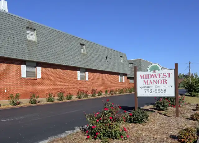 Property at Midwest Manor Apartments - 327 N Midwest Blvd, Midwest City, OK, 73110, 1-2 bed, 1 bath, [object Object]