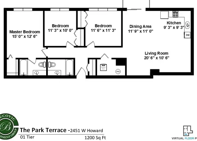 Property at 2451 W Howard St Unit 201, Chicago, IL, 60645, 3 beds, 2 baths, [object Object]