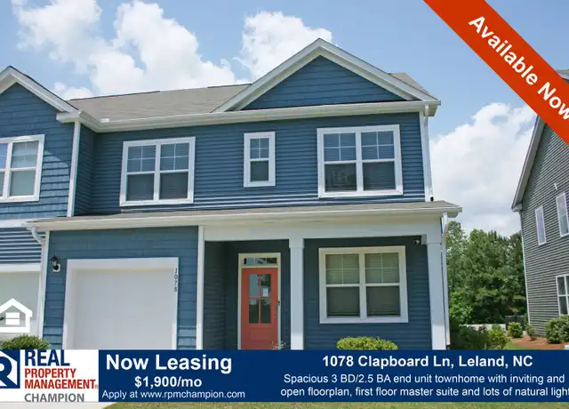 Property at 1078 Clapboard Ln, Leland, NC, 28451, 3 beds, 2.5 baths, [object Object]