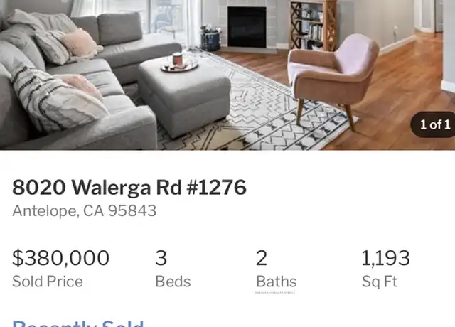 Property at 8020 Walerga Rd #1276, Antelope, CA, 95843, 3 beds, 2 baths, [object Object]