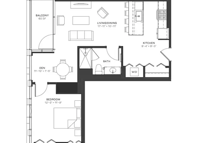 Property at 23 W Chicago Ave Unit 516, Chicago, IL, 60654, 1 bed, 1 bath, [object Object]