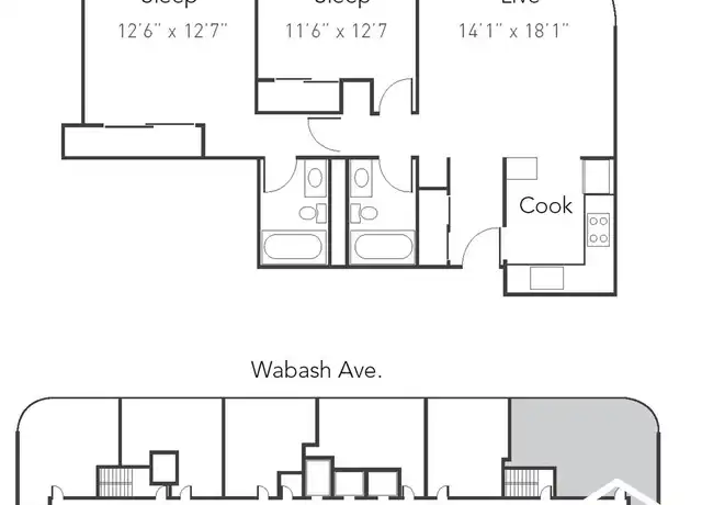 Property at 1212 S Michigan Ave Unit 2601, Chicago, IL, 60605, 2 beds, 2 baths, [object Object]