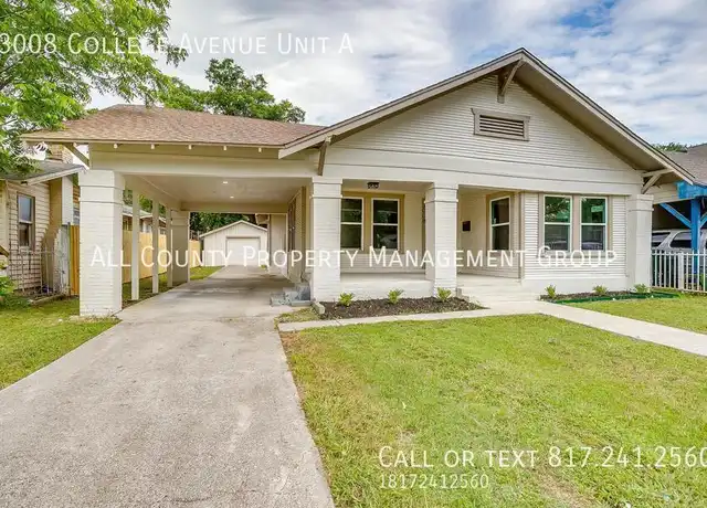 Property at 3008 College Ave Unit A, Fort Worth, TX, 76110, 3 beds, 2 baths, [object Object]