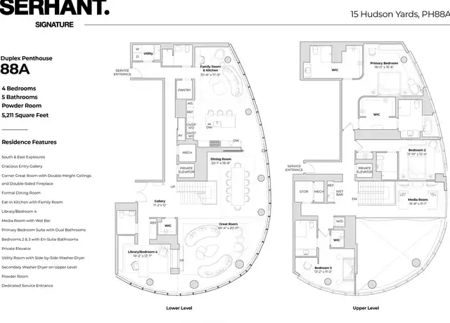 Property at Residence 26A Ph 88A, New York, NY, 10001, 4 beds, 5.5 baths, [object Object]