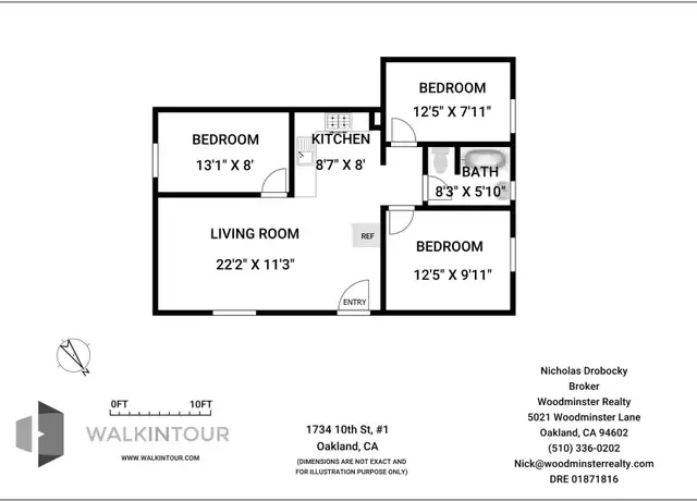 Property at 1734 10th St, Oakland, CA, 94607, 3 beds, 1 bath, [object Object]