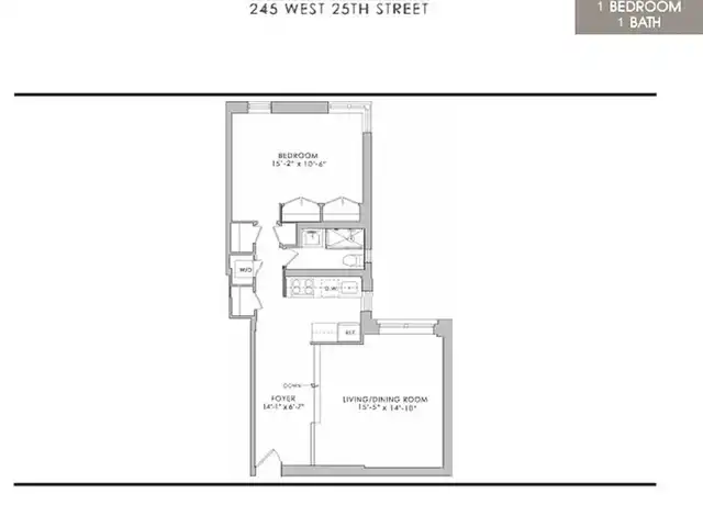 Property at 245 W 25th St Unit 3K, New York, NY, 10001, 1 bed, 1 bath, [object Object]