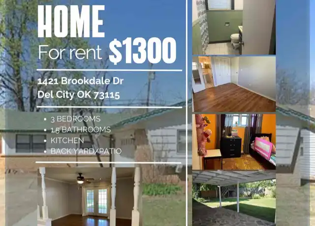 Property at 1421 Brookdale Dr, Del City, OK, 73115, 3 beds, 1.5 baths, [object Object]
