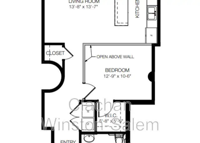 Property at 675 N Main St Unit 414, Winston-Salem, NC, 27101, 1 bed, 1 bath, [object Object]