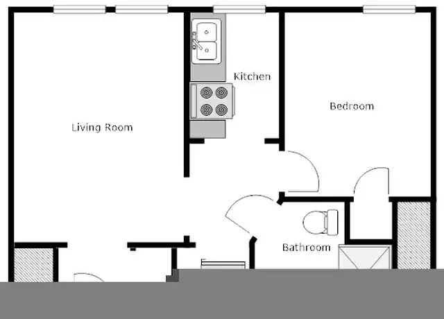 Property at 406 S 4th Ave W Unit 3, Virginia, MN, 55792, 1 bed, 1 bath, [object Object]