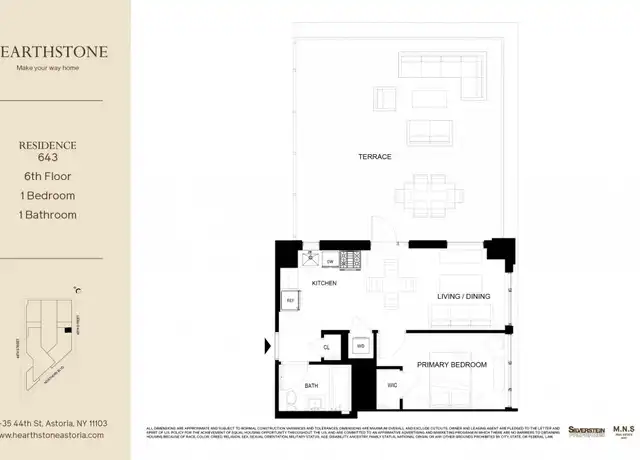 Property at 34-35 44th St Unit 643, Astoria, NY, 11101, 1 bed, 1 bath, [object Object]