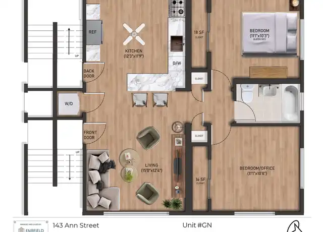 Property at 143 Ann St Unit 1N, Clarendon Hills, IL, 60514, 2 beds, 1 bath, [object Object]