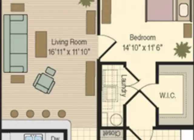 Property at 2807 Bloomfield Ln #208, Wilmington, NC, 28412, 1 bed, 1 bath, [object Object]