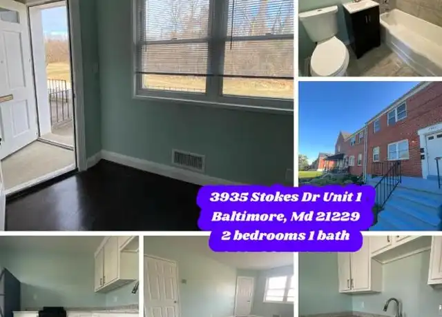 Property at 3935 Stokes Dr, Baltimore, MD, 21229, 2 beds, 1 bath, [object Object]