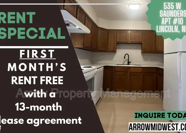 Property at 535 W Saunders Ave Unit 10, Lincoln, NE, 68521, 2 beds, 1 bath, [object Object]