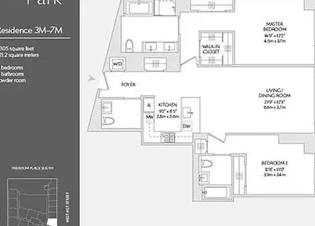 Property at 50 Riverside Blvd Unit 7M, New York, NY, 10069, 2 beds, 2.5 baths, [object Object]