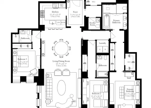Property at 50 W 66th St Unit 5E, New York, NY, 10023, 3 beds, 3.5 baths, [object Object]