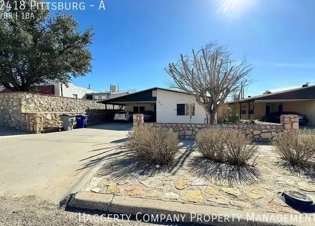Property at 2418 Pittsburg Ave Unit A, El Paso, TX, 79930, 2 beds, 1 bath, [object Object]
