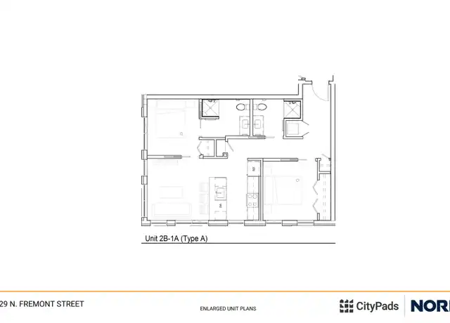 Property at 1529 N Fremont St Unit 412, Chicago, IL, 60642, 2 beds, 2 baths, [object Object]