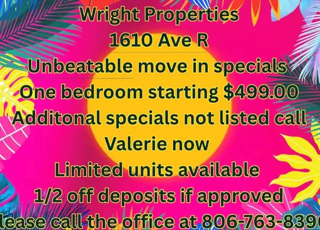 Property at 1602 Avenue R Unit MOR 202, Lubbock, TX, 79401, 1 bed, 1 bath, [object Object]