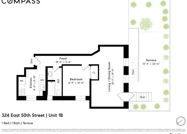 Property at 324 E 50th St Unit 1B, New York, NY, 10022, 1 bed, 1 bath, [object Object]