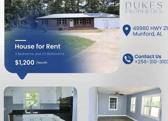 Property at 49980 AL Highway 21, Munford, AL, 36268, 3 beds, 2.5 baths, [object Object]