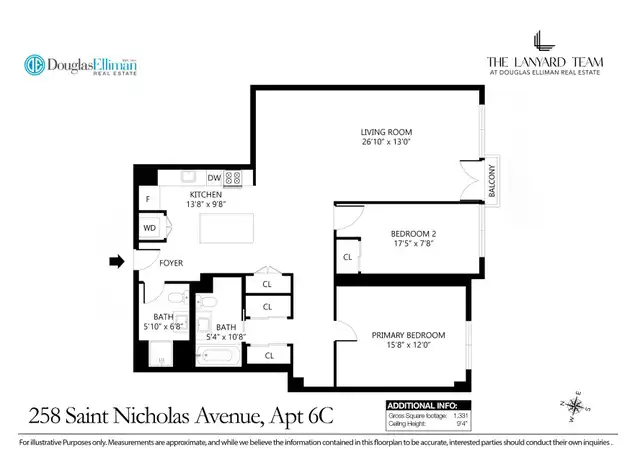 Property at 258 Saint Nicholas Ave Unit 6C, New York, NY, 10027, 2 beds, 2 baths, [object Object]