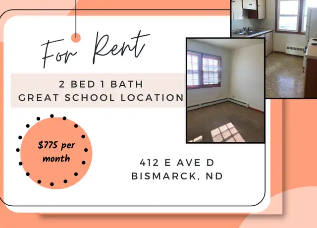 Property at 412 E D Ave, Bismarck, ND, 58501, 2 beds, 1 bath, [object Object]