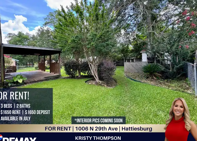 Property at 1006 N 29th Ave, Hattiesburg, MS, 39401, 3 beds, 2 baths, [object Object]