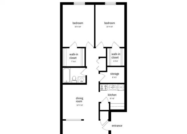 Property at 8109 Illinois 53 Unit 8103-14, Woodridge, IL, 60517, 2 beds, 1 bath, [object Object]