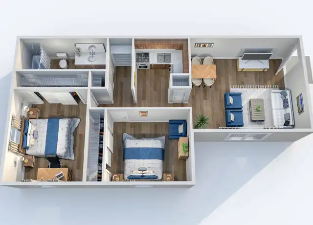Property at 1834 Madison Village Dr Unit B1 2x1, Indianapolis, IN, 46227, 2 beds, 1 bath, [object Object]