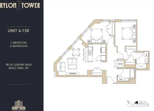 Property at 98-81 Queens Blvd Unit 8-K, Flushing, NY, 11374, 2 beds, 2 baths, [object Object]