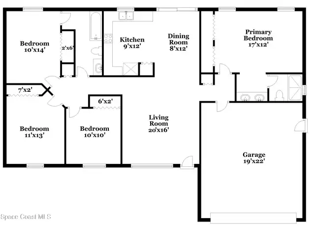 Property at 304 Emerson Dr NW, Palm Bay, FL, 32907, 4 beds, 2 baths, [object Object]