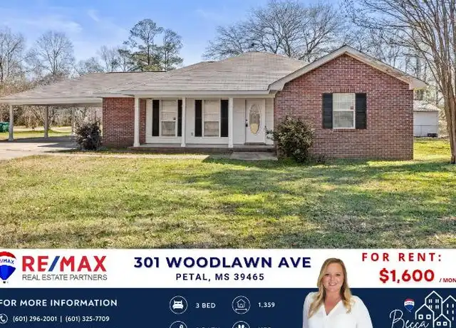 Property at 301 Woodlawn Ave, Petal, MS, 39465, 3 beds, 2 baths, [object Object]