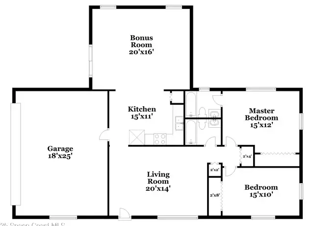 Property at 1299 Salina St SE, Palm Bay, FL, 32909, 2 beds, 2 baths, [object Object]