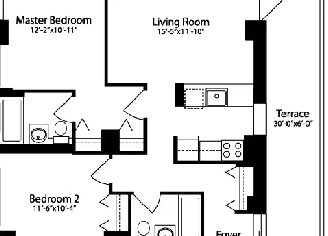 Property at 400 W 37th St Unit 3E, New York, NY, 10018, 2 beds, 2 baths, [object Object]