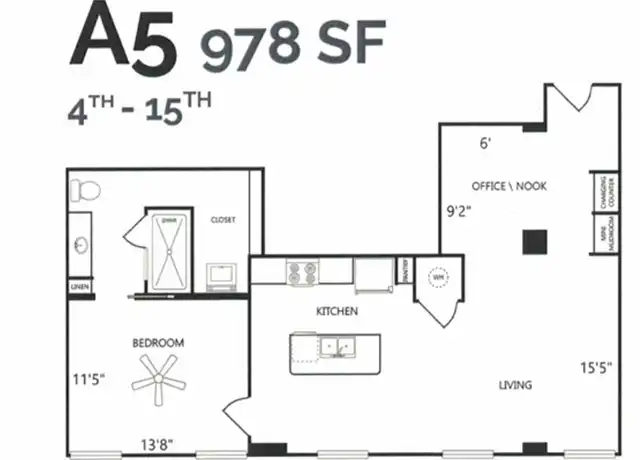 Property at 1900 Pacific Ave Unit 1111, Dallas, TX, 75201, 2 beds, 2 baths, [object Object]