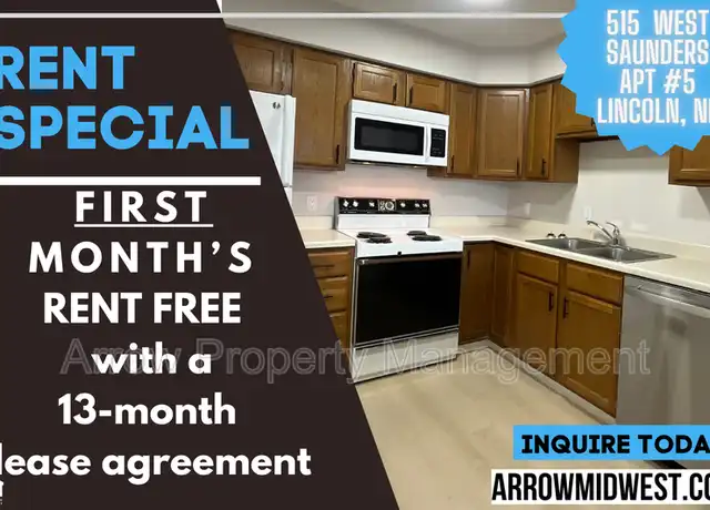 Property at 515 W Saunders Ave Unit 5, Lincoln, NE, 68521, 1 bed, 1 bath, [object Object]