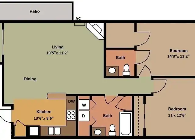 Property at Park Creek Apartments, LLC - 201 Monroe St, Beaver Dam, WI, 53916, 1-2 bed, 1-1.5 bath, [object Object]