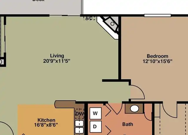 Property at Park Creek Apartments, LLC - 201 Monroe St, Beaver Dam, WI, 53916, 1 bed, 1 bath, [object Object]