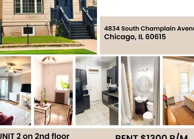 Property at 4834 S Champlain Ave Unit 2, Chicago, IL, 60615, 2 beds, 1 bath, [object Object]