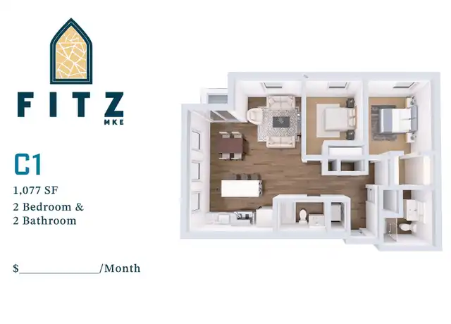 Property at 2630 N Hackett Ave Unit 414, Milwaukee, WI, 53211, 1 bed, 1 bath, [object Object]