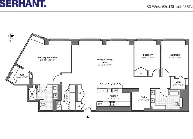 Property at 30 W 63rd St Unit 18STU, New York, NY, 10023, 3 beds, 2 baths, [object Object]