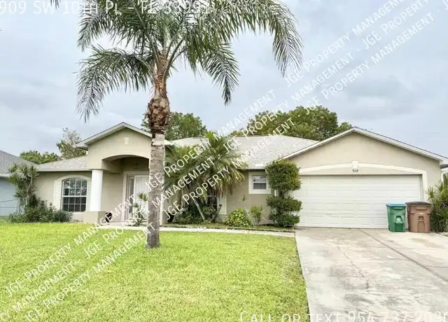 Property at 909 SW 10th Pl, Cape Coral, FL, 33991, 4 beds, 2 baths, [object Object]