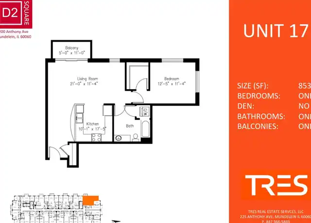 Property at 200 Anthony Ave Unit 608, Mundelein, IL, 60060, 1 bed, 1 bath, [object Object]