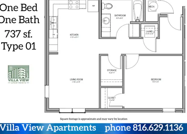 Property at 1616 Hardesty Ave Unit 3-301, Kansas City, MO, 64127, 1 bed, 1 bath, [object Object]