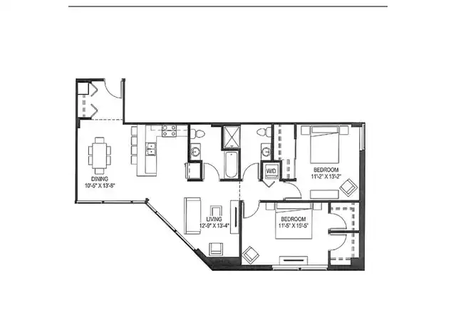 Property at 401 W Michigan St Unit 201, Milwaukee, WI, 53203, 2 beds, 2 baths, [object Object]